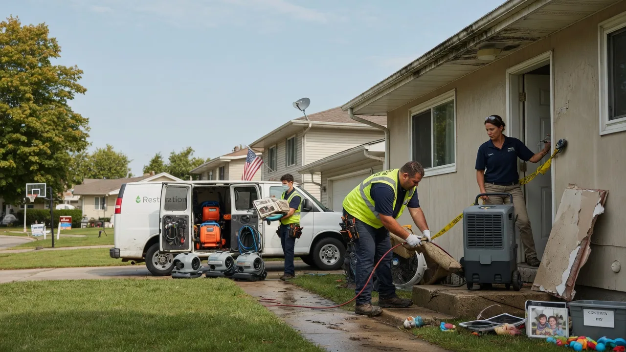 Water Damage Restoration in West Newton, IN near me